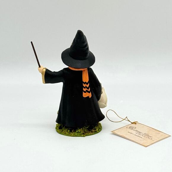 Bethany Lowe Wizard Lawrence with Owl Bucket 5.75”Halloween Figurine NEW - Picture 6 of 9